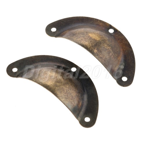 Retro Kitchen Cupboard Cabinet Drawer Furniture Door Antique Shell Handle Pull - Picture 8 of 10