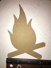Camp Fire Die Cut Chipboard shape in a lot of 25 pieces - new