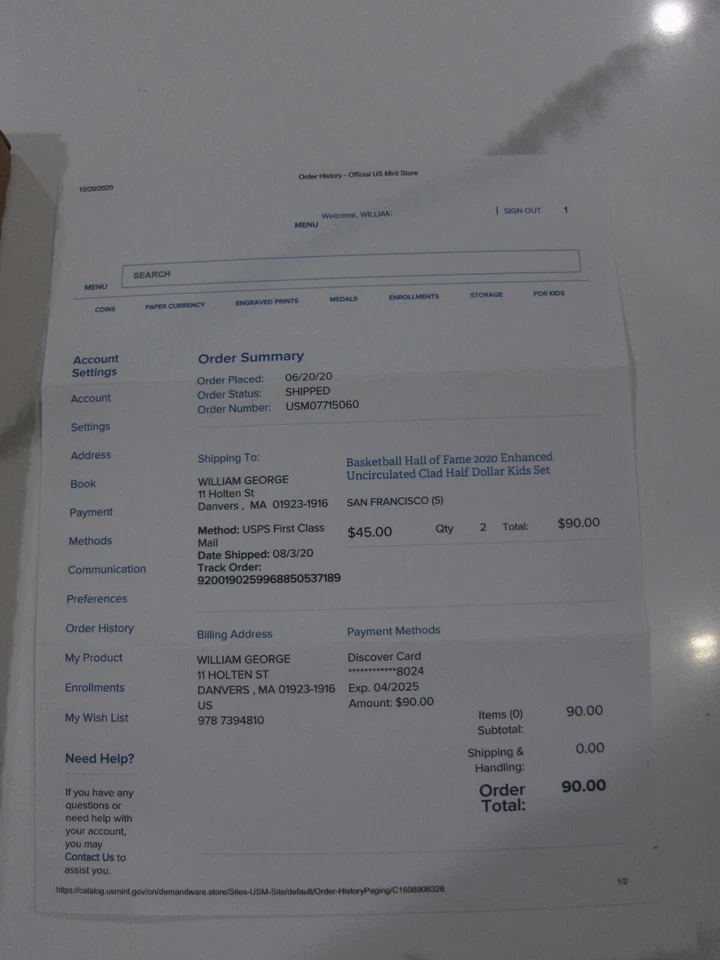 TWO (2) 2020 Basketball Hall of Fame Enhanced Unc Half Kids Set 20CH *Sealed Box - Image 3 of 4