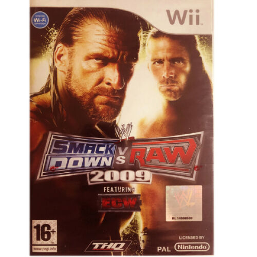 Smack Down Vs Raw 2009 Videojuego Nuevo Precintado Perfecto Wii - Imagen 1 de 2
