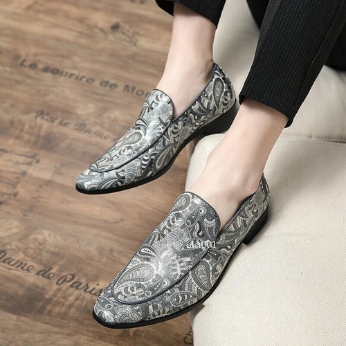 Mode Herren Freizeitschuhe bedruckte Halbschuhe Slipper flach Fahrschuhe Schuhe - Bild 17 von 26
