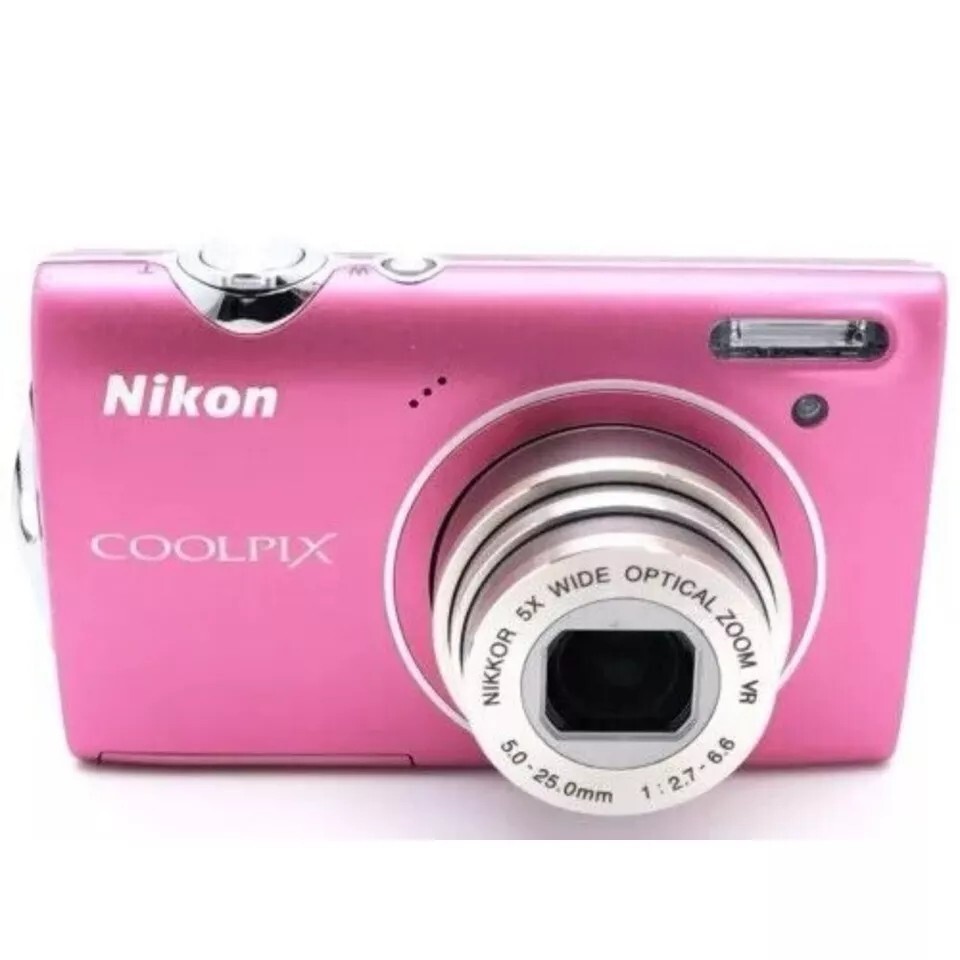 Nikon Coolpix S5100 Pink 12.2MP Digital Camera 5x Working w