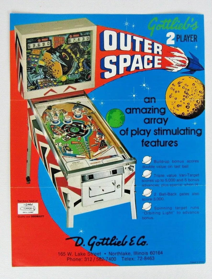 Outer Space - Pinball by Gottlieb, D. & Co.