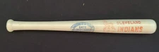 Hillerich & Bradsby Novelty 5 Inch White Plastic Baseball Bat Cleveland Indians