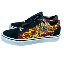 Vans Old Skool "Rising Samurai" Black Skate Shoe Men's Size 5.5