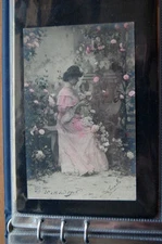 CARTOLINA ANTICA DONNINE VIAGGIATA (A20734)