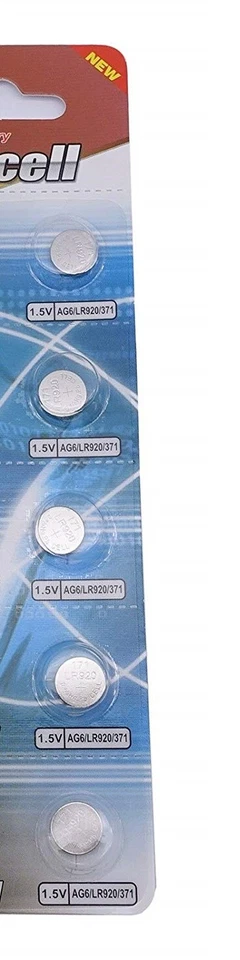 ENVOI SOUS SUIVI EUNICELL 5 piles AG6 371A LR920 LR921 SR69 1,5v