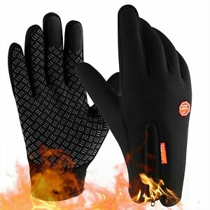 Mens Winter Gloves Waterproof Thermal Touch Screen Windproof Warm Work Gloves R Mens Winter Gloves Waterproof Thermal Touch Screen Windproof Warm Work Gloves R
