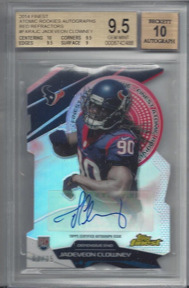 Jadeveon Clowney Finest Atomic Refractor Rookie Autographs #JC Red Refractor
