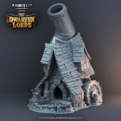 AKS7 - Dice Tower - Dwarf Forge -  DnD Tabletop Pathfinder Heroquest Board Games