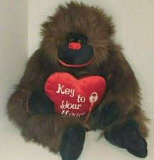 Dan Dee Gorilla Plush Key to Your Heart Love Be Mine Valentine