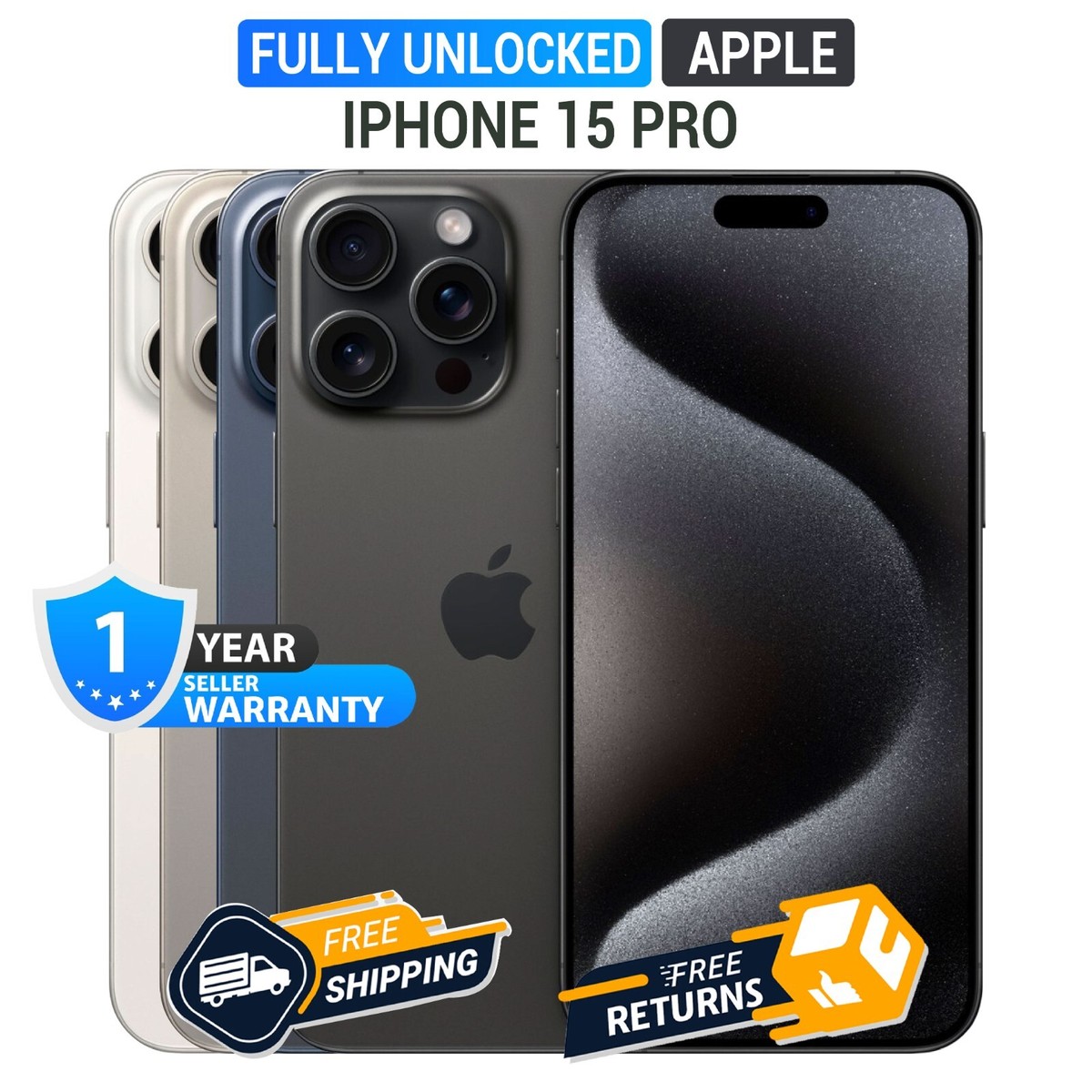 Apple iPhone 15 Pro 5G Unlocked A2848 - Excellent Condition | eBay