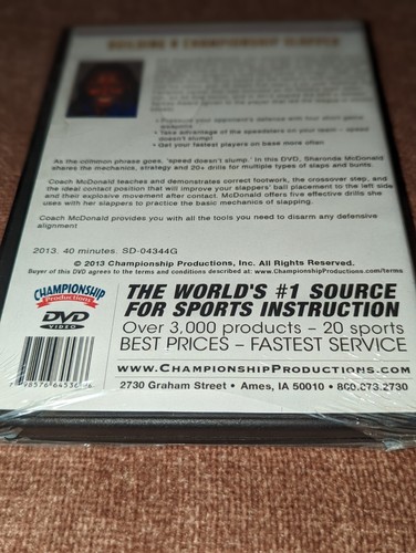 New! Sealed! Women's Softball, Building A Championship Slapper - DVD - - Picture 7 of 10