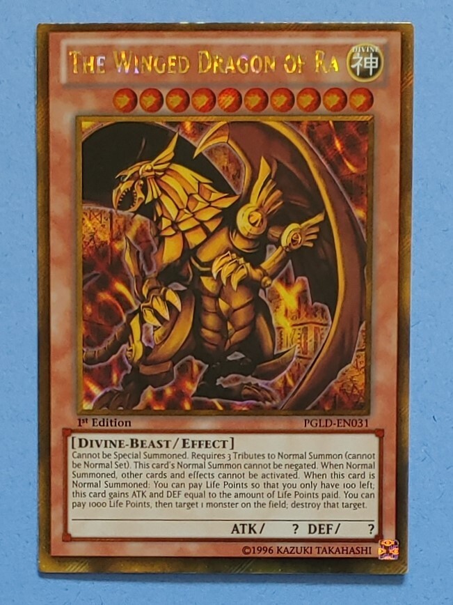 Yugioh The Winged Dragon of Ra - PGLD-EN031 - Gold Secret Rare