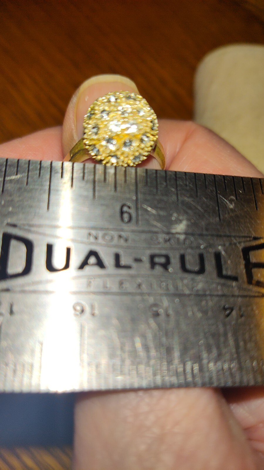 .925 Marked Silver Multi-Crystal Tiny Ball Cockta… - image 10