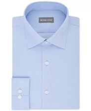 Michael Kors POWDER BLUE Men's Regular Fit Performance Shirt , US 4.5 32/33
