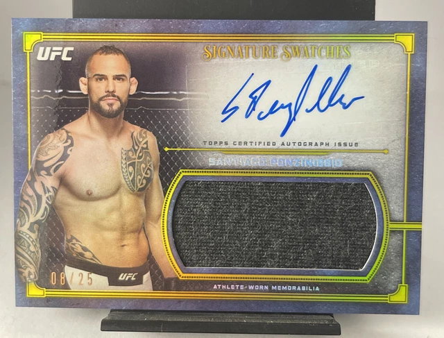 2019 Topps UFC Sergio Pettis Museum Collection GOLD Relic Auto 08/25