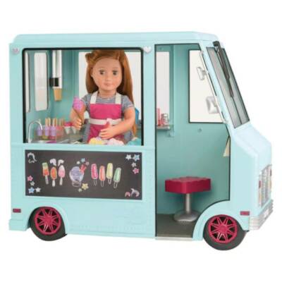 Our Generation Sweet Stop Ice Cream Truck w/Electronics for 18