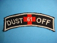 VIETNAM WAR TAB PATCH US 61st MEDICAL DETACHMENT DUST OFF