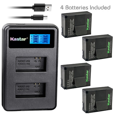 Kastar Battery Dual Charger for Gopro3 AHDBT-302 & GoPro HD HERO3 White Edition