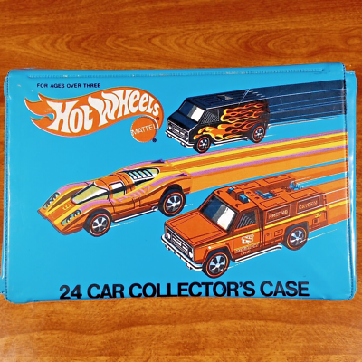 Hot Wheels Vintage Redline 24 Car Collector's Case Blue Storage