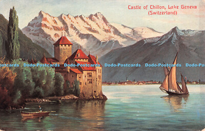 R503761 Schweiz Schloss Chillon Genfersee Ernest Nister Serie 125 E P D
