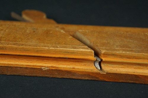 Nice antique wood plane tool English ? ca. 1850s, marked [Y8-W7-A9] - Picture 7 of 11