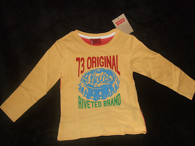 LEVI'S T-SHIRT RED TAB LANGARM RUNDHALS 3 JAHRE