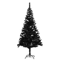 vidaXL KüNstlicher Weihnachtsbaum Kunstbaum StäNder Schwarz 150-240 Cm PVC