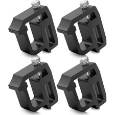 4x Pickup Truck Canopy Mounting Clamps Cap Bed Rack Bracket Set Black Secure NEW