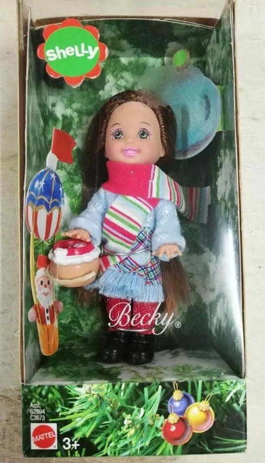 Mattel Barbie Shelly - Poupée Bébé Vintage de Collection + chat et
