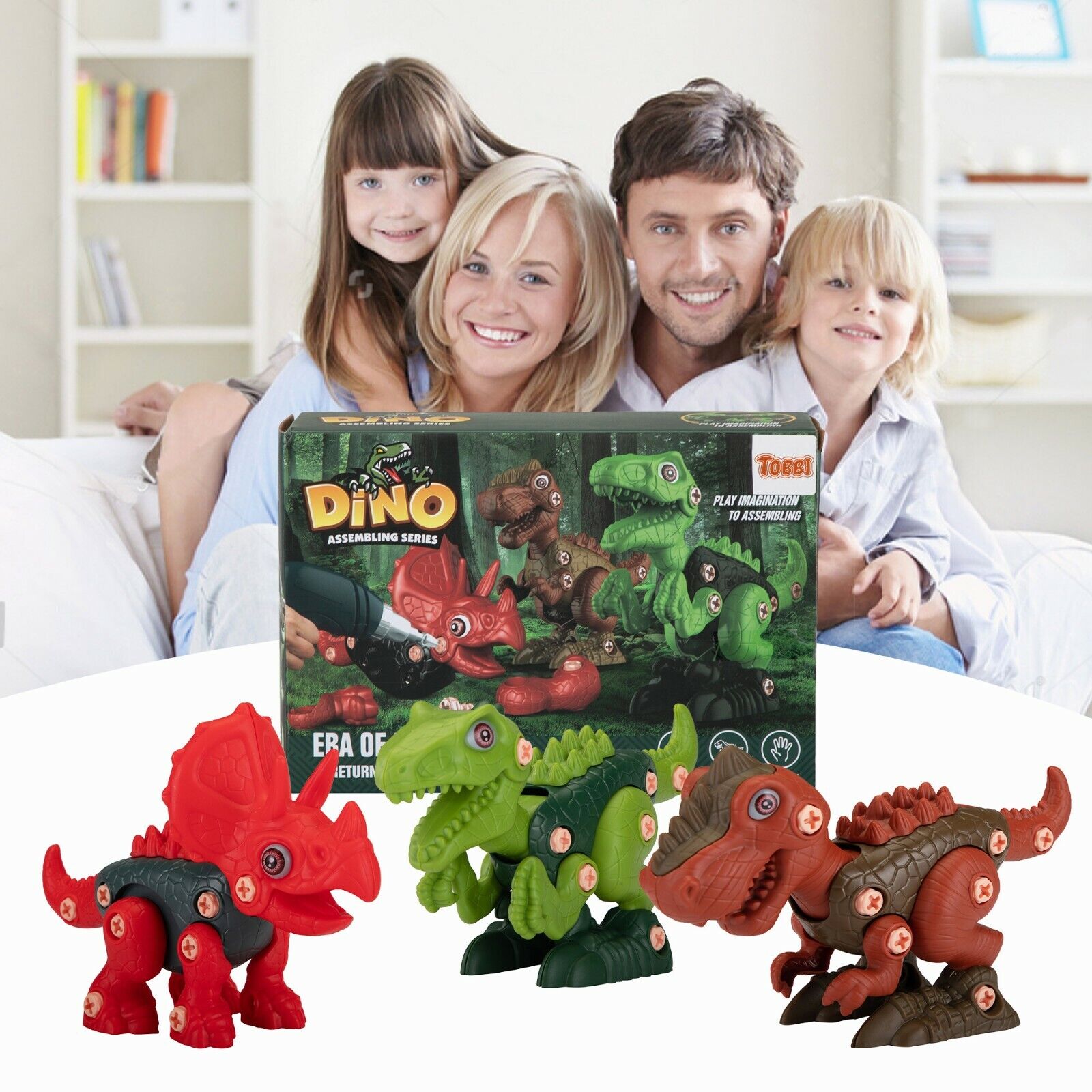 Bagged Assembled Dinosaur Dismantling Dinosaur Game Suitable For