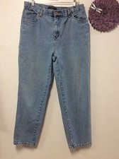 Bill Blass Womens Jeans Size 16 Blue Flat Front Medium Wash Five Pockets 86