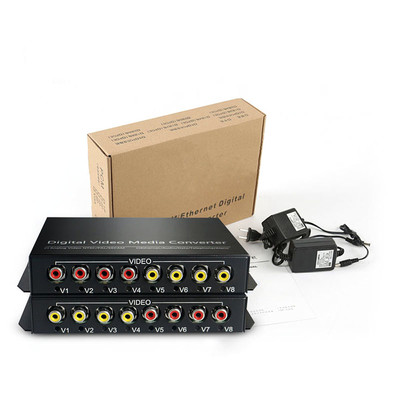 4 Audio Fiber optic Media Converters for Broadcast system(Tx/Rx) Kit Bidirection