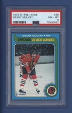 1979-80 OPC O-Pee-Chee #88 GRANT MULVEY PSA 8 NM-MT Chicago Blackhawks *LOW POP*