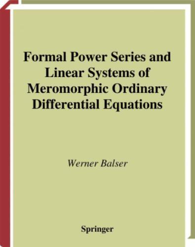 Thumbnail - Formal Power Series And Linear Systems Of Meromorphic Ordinary