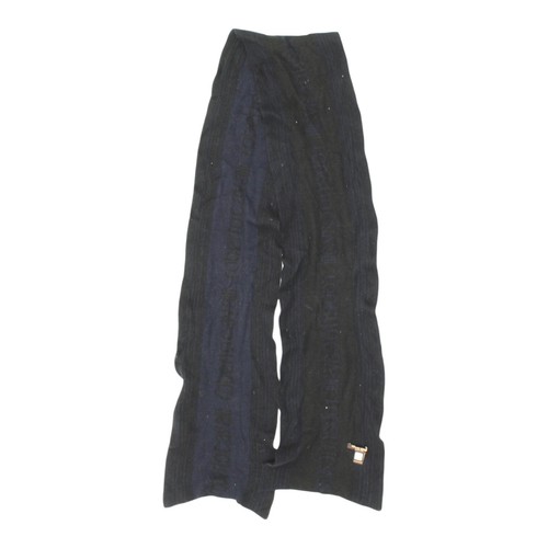 Roberto Cavalli Knit Scarf | Vintage Navy Black High End Luxury Designer