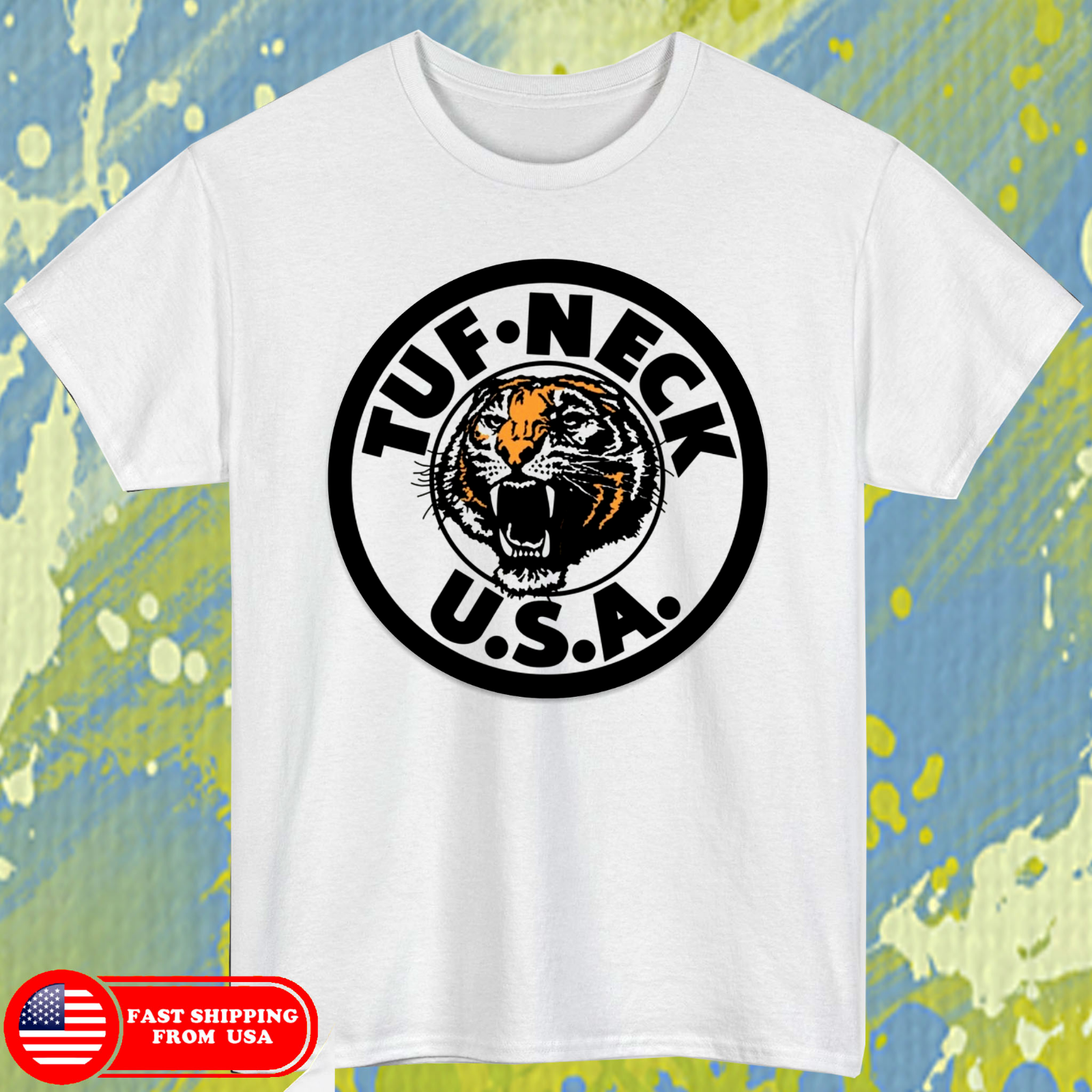 tshirt Tuf Neck Old School size L white tshirt-image