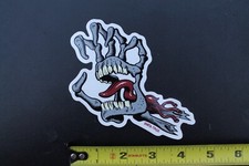 Santa Cruz Skateboards Bones Screaming Hand Clear Original Skateboarding STICKER