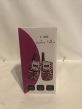 T-388 Toy Walkie Talkie 22CH Kid Two Way Radio - Blue Camo Brand New A2