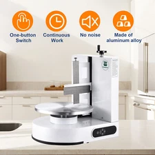 Cake Decorating Machine Cake Frosting Spreading for 4" to 12" Cake White