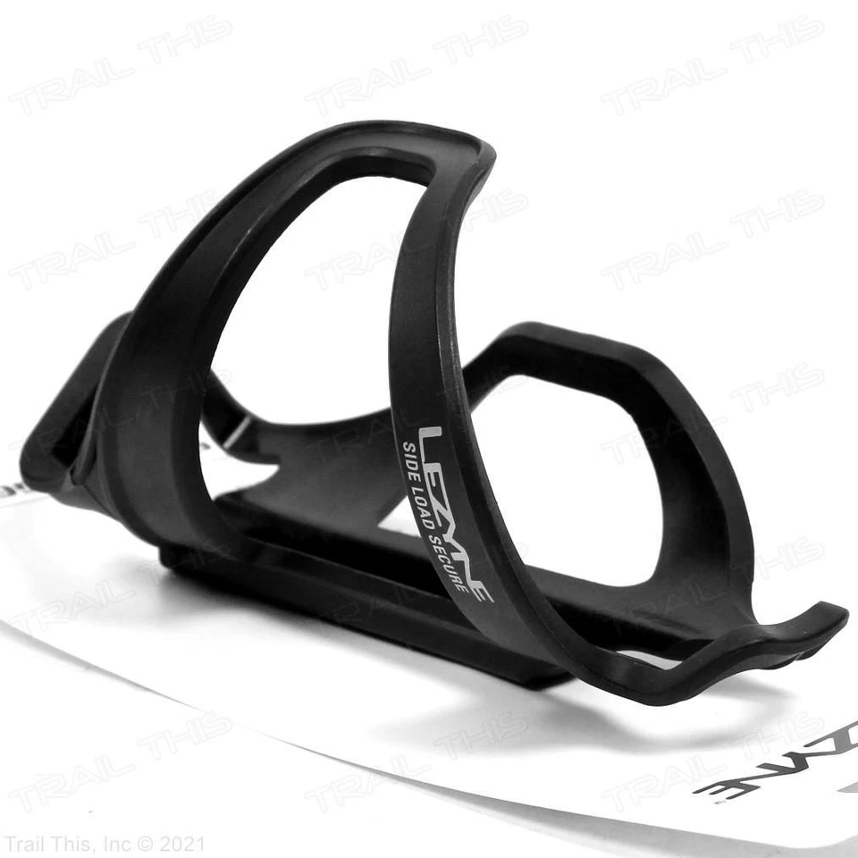 Клетка для бутылки воды Lezyne Flow загрузка с левой стороны горный велосипед дорожный гибридный велосипед - черная - Изображение 2 из 4