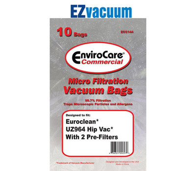 #ad Euroclean Hip Vac UZ964 Commercial Vacuum Cleaner Bags # ECC144 $63.28