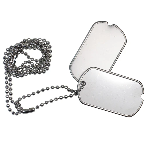 US Army Tags - WW2 Repro American Military Metal GI Dog Tag Set Necklace Soldier