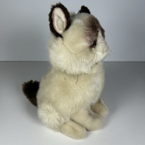 Grumpy Cat Plush Gund Toy Internet Meme Stuffed Siamese Kitten Blue Eyes 10” - Picture 2 of 8