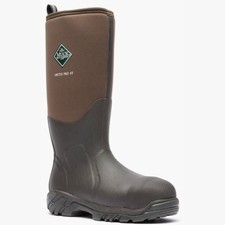 Muck Boot Men's Arctic Pro S/T Knee High Boot, Brown Steel Toe, 12, Bark