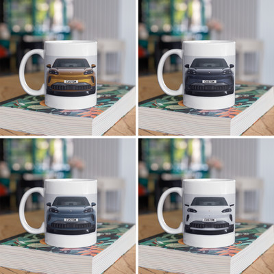 Personalisierter Porsche Cayenne S elektrischer Kaffeebecher - SCHNELLER VERSAND - Farbwahl