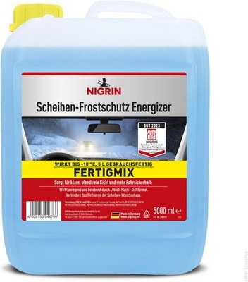 NIGRIN Windscreen Frost Protection Ready Mix Energizer, 5 Litres, Effective up