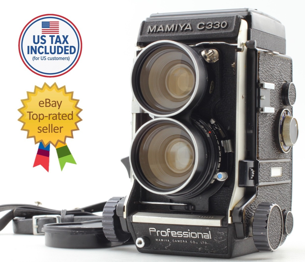 Exc+5 】 Mamiya C330 Pro TLR Film Camera Sekor 65mm F/3.5 Lens