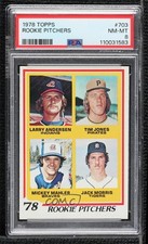 1978 Topps Rookie Pitchers Larry Andersen Tim Jones Mickey Mahler PSA 8 HOF 07vd